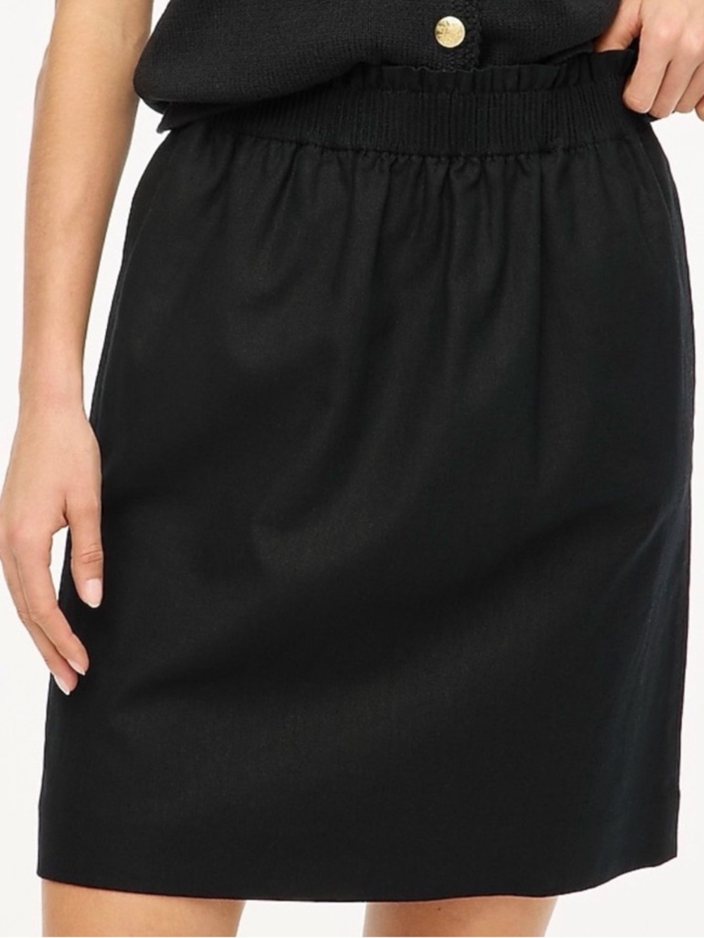 J Crew Linen-cotton blend “City Skirt”
